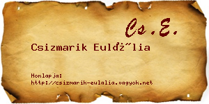 Csizmarik Eulália névjegykártya